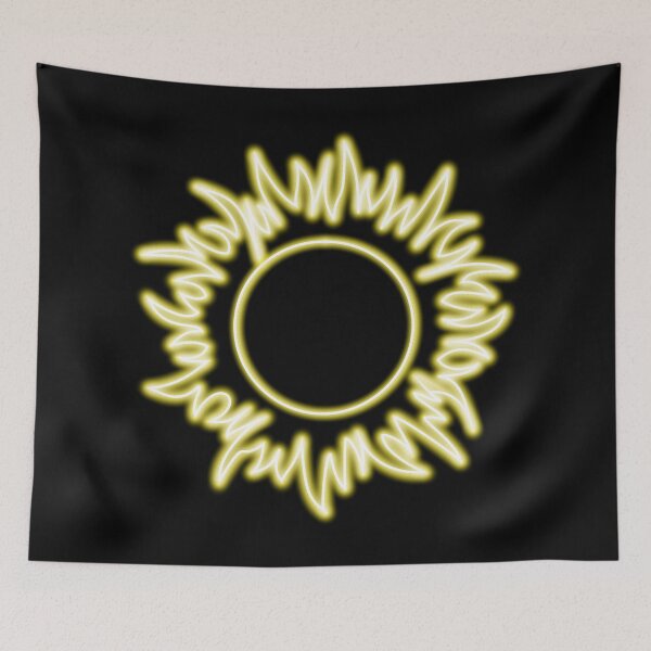 Item preview, Neon effect sun design #1 black background designed and sold by PEB-creative24.