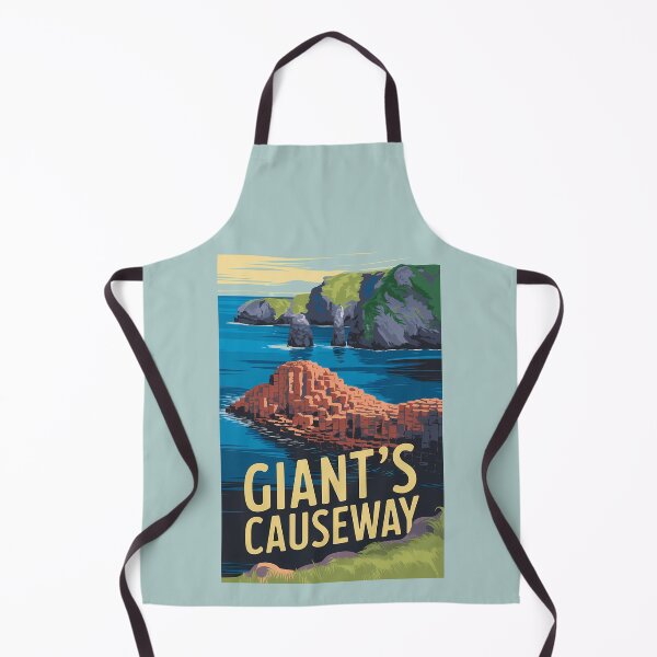 Item preview, Giant's Causeway Ireland Travel Art Vintage designed and sold by KrisSidDesigns.