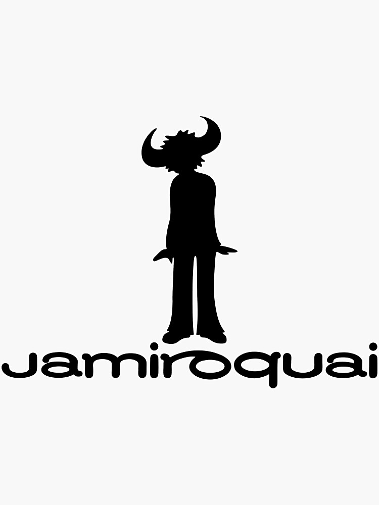 Jamiroquai - Acid Jazz Funk - Outline Black White
