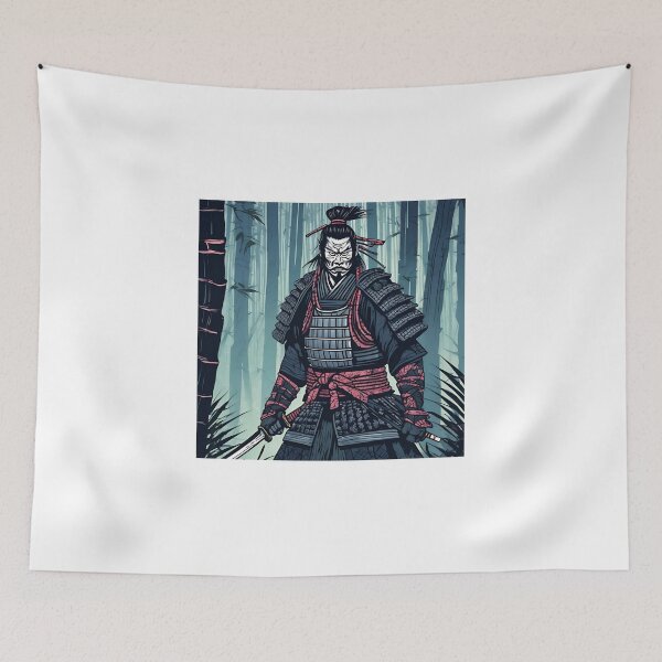 Item preview, Dark Ancestral Japanese Samurai Drawn designed and sold by Gina-Rosa.