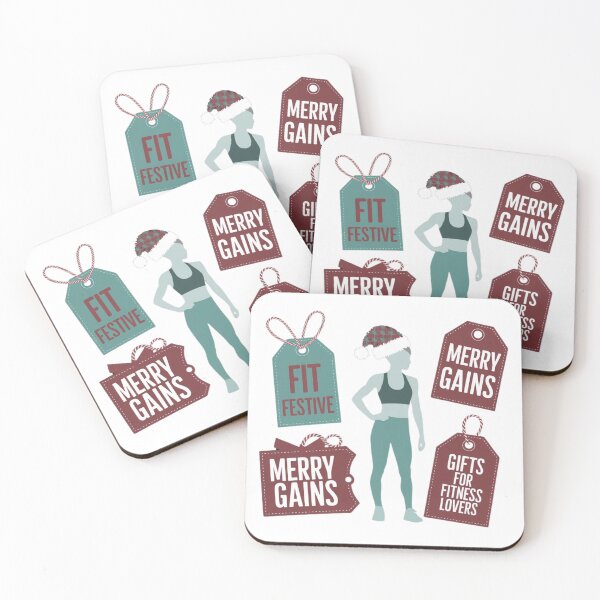 Item preview, Fit and Festive & Merry Gains Christmas Sticker Pack designed and sold by Bmd4Fitness.