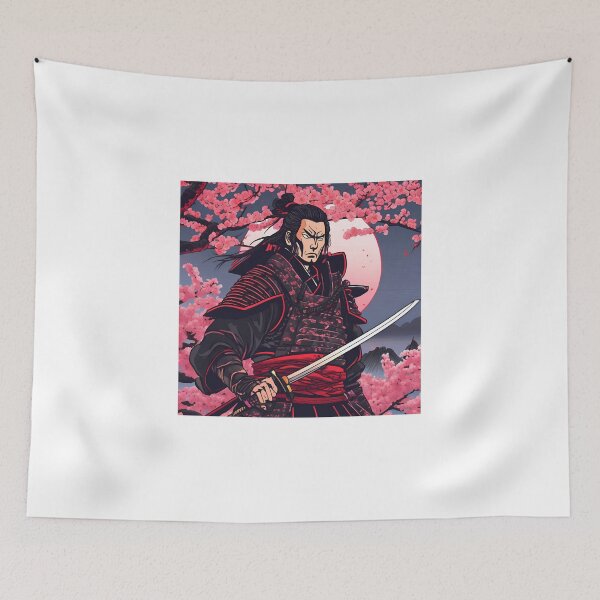 Item preview, Dark Ancestral Japanese Samurai Drawn designed and sold by Gina-Rosa.