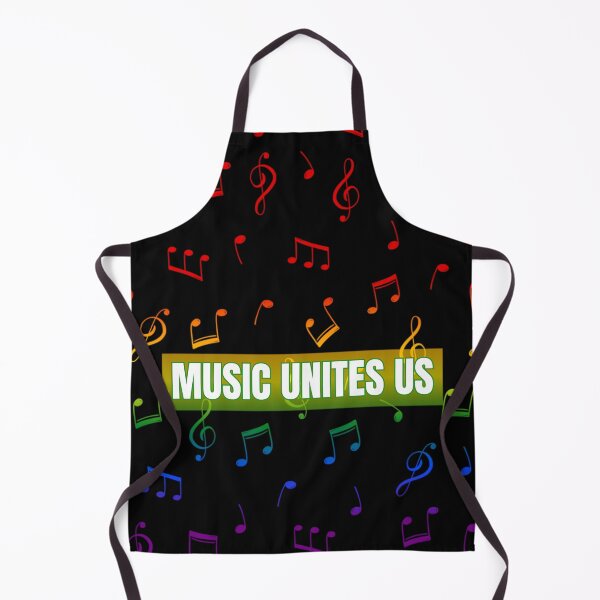 Item preview, Music Unites Us Slogan, Music Notes rainbow graphic, Pride, music notes , retro 90's, 80's, designed and sold by PrideBeProud.