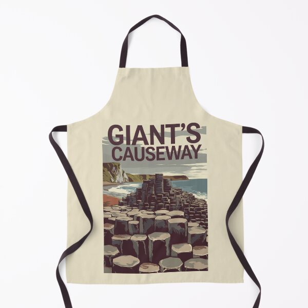Item preview, Giant's Causeway Ireland Illustration Travel Art Vintage designed and sold by KrisSidDesigns.