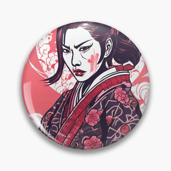 Item preview, Women Ancestral Japanese Samurai Drawn designed and sold by Gina-Rosa.