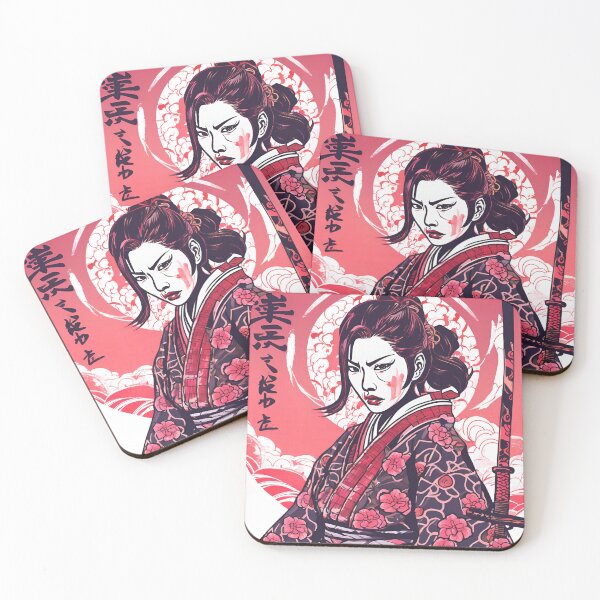 Item preview, Women Ancestral Japanese Samurai Drawn designed and sold by Gina-Rosa.