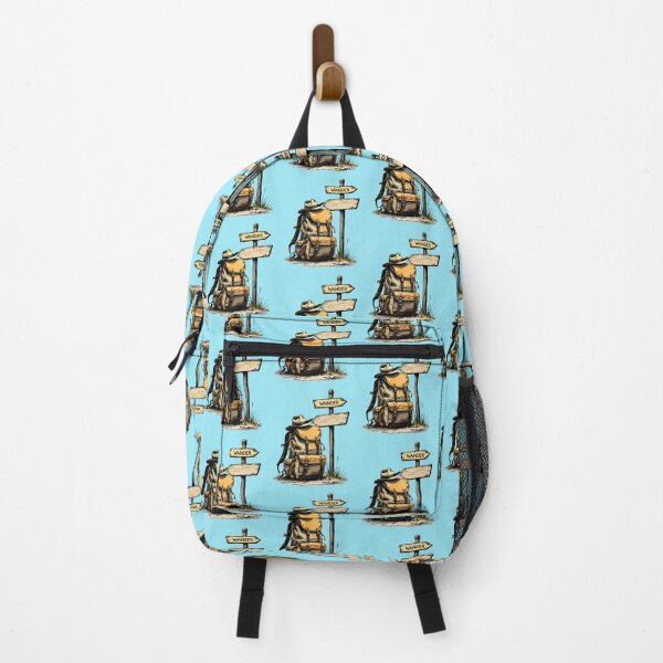 Item preview, Vintage Backpack Adventure Retro Outdoor Travel Explore designed and sold by PurpleLoveStore.