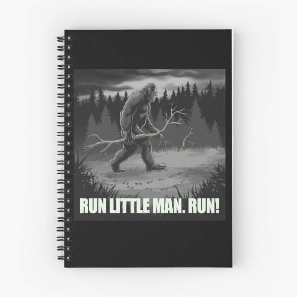 Item preview, Run Little Man, Run. Bigfoot designed and sold by FunkyCatDesigns.