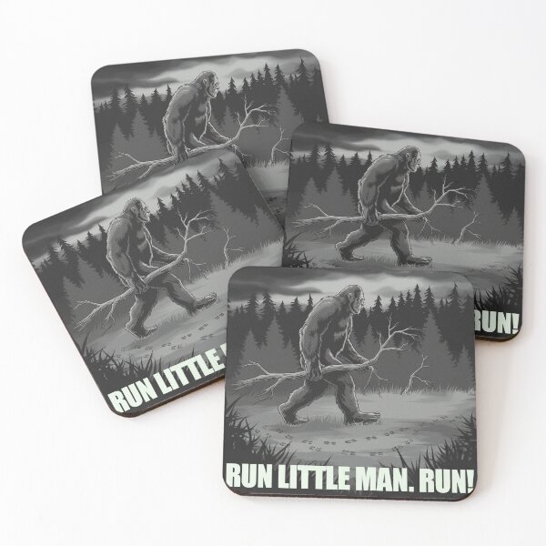 Item preview, Run Little Man, Run. Bigfoot designed and sold by FunkyCatDesigns.