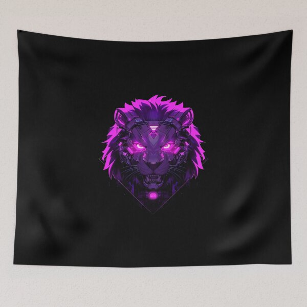 Artikelvorschau, Cyber Black Lion / / Schwarzer Löwe / / Cooles Tier / / Cyber-Tier / / Tierkunst / / Tierkrieger / / Niedliche Tierkunst / / Ästhetische Gaming-Aufkleber entworfen und verkauft von SMARTKIT DESIGNAGENCY.