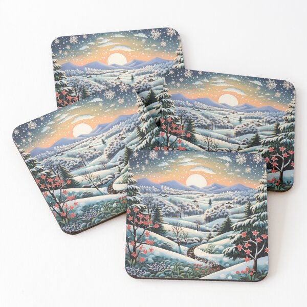 Item preview,  The village is covered with snow. Winter landscape. designed and sold by MagelliShop.
