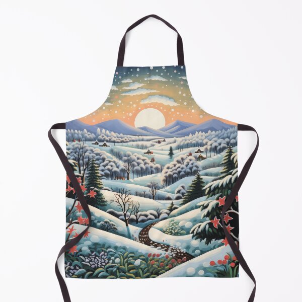 Item preview,  The village is covered with snow. Winter landscape. designed and sold by MagelliShop.