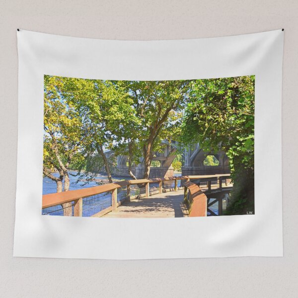 Item preview, The River Walk Under The Gervais Street Bridge designed and sold by LisaWootenPhoto.