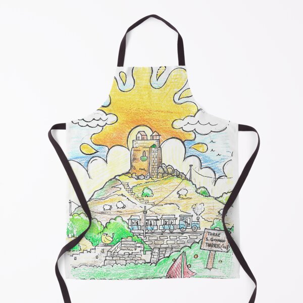 Item preview, Torre San Giovanni Tharros Oristano: Scenic View of Torre San Giovanni, Tharros – Oristano in Colored Pencils designed and sold by Arte Cartoon From TagTeam Group.
