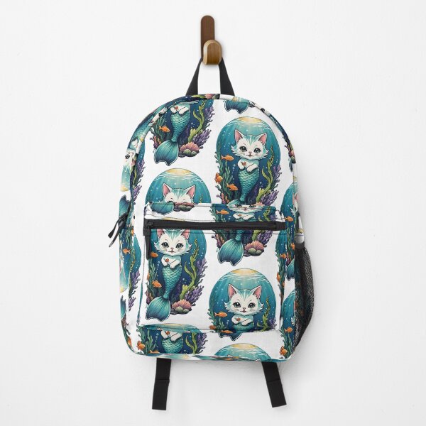 Item preview, Adorable Mermaid Cat Underwater Fantasy - fishtank designed and sold by Pastel-Pulse.