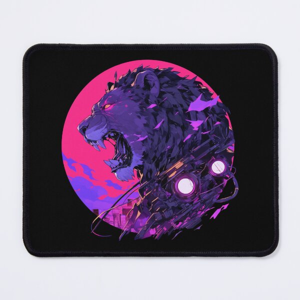 Item preview, Cyber Black Lion // Black Lion // Cool Animal // Cyber Animal // Animal Art // Animal Warrior // Animal Cute Art // Gaming Aesthetic stickers designed and sold by SMARTKIT  DESIGNAGENCY.