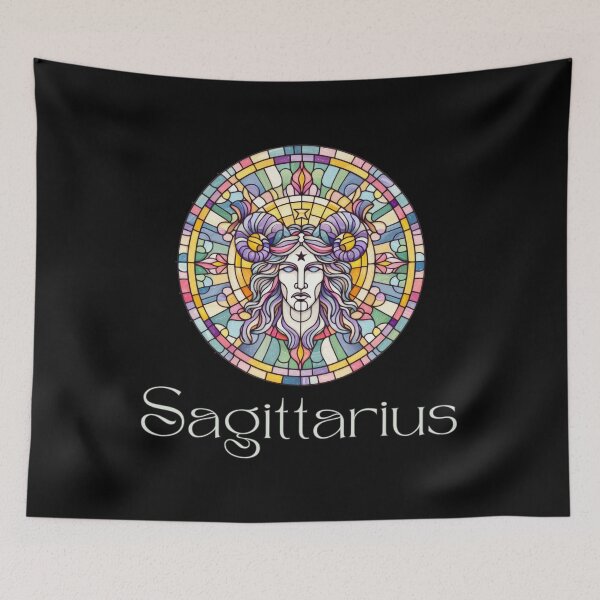 Item preview, Sagittarius Horoscope Sign - Zodiac Stained Glass designed and sold by DreamsArtwear.