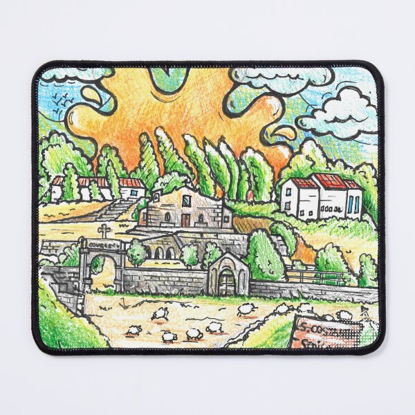 Item preview, San Sebastiano Sedilo Sardegna: San Sebastiano of Sedilo, Sardinia – A Tribute in Colored Pencils designed and sold by Arte Cartoon From TagTeam Group.