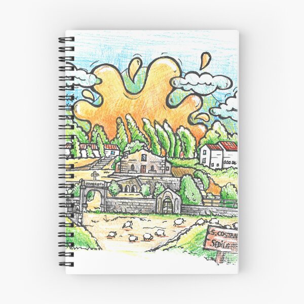 Item preview, San Sebastiano Sedilo Sardegna: San Sebastiano of Sedilo, Sardinia – A Tribute in Colored Pencils designed and sold by Arte Cartoon From TagTeam Group.