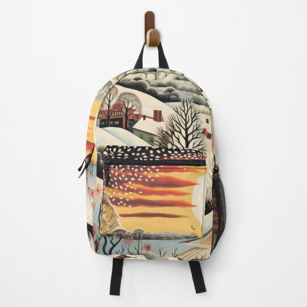 Item preview,  The village is covered with snow. Winter landscape. designed and sold by MagelliShop.