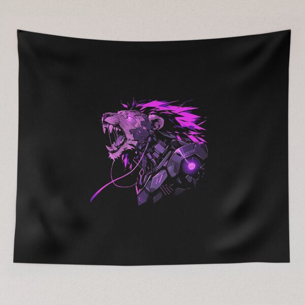 Artikelvorschau, Cyber Black Lion / / Schwarzer Löwe / / Cooles Tier / / Cyber-Tier / / Tierkunst / / Tierkrieger / / Niedliche Tierkunst / / Ästhetische Gaming-Aufkleber entworfen und verkauft von SMARTKIT DESIGNAGENCY.