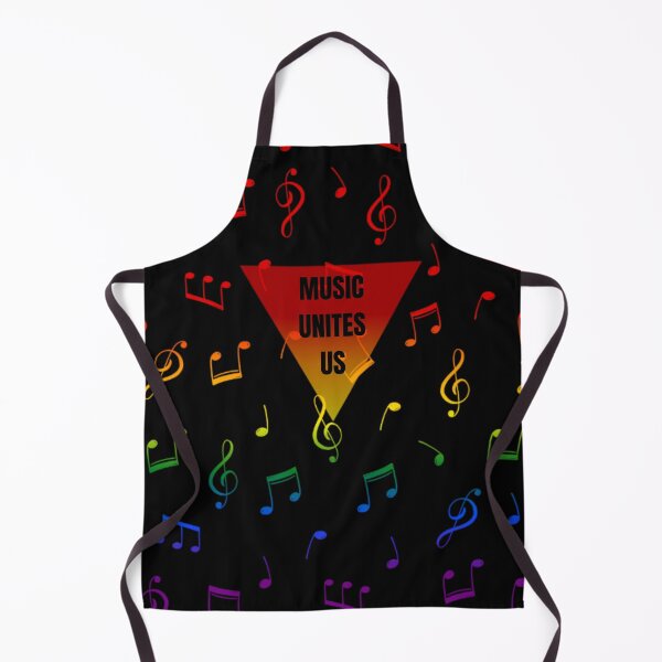 Item preview, Music Unites Us Slogan, Music Notes rainbow graphic, Pride, music notes , retro 90's, 80's, designed and sold by PrideBeProud.