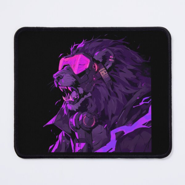 Artikelvorschau, Cyber Black Lion / / Schwarzer Löwe / / Cooles Tier / / Cyber-Tier / / Tierkunst / / Tierkrieger / / Niedliche Tierkunst / / Ästhetische Gaming-Aufkleber entworfen und verkauft von SMARTKIT DESIGNAGENCY.