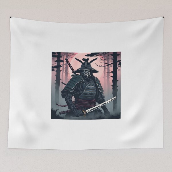 Item preview, Dark Ancestral Japanese Samurai Drawn designed and sold by Gina-Rosa.