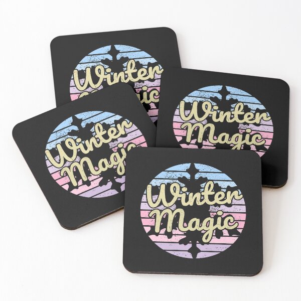 Item preview, Winter Magic: A Pastel Snowflake Swirls in a Retro Dream designed and sold by SplashTastic.