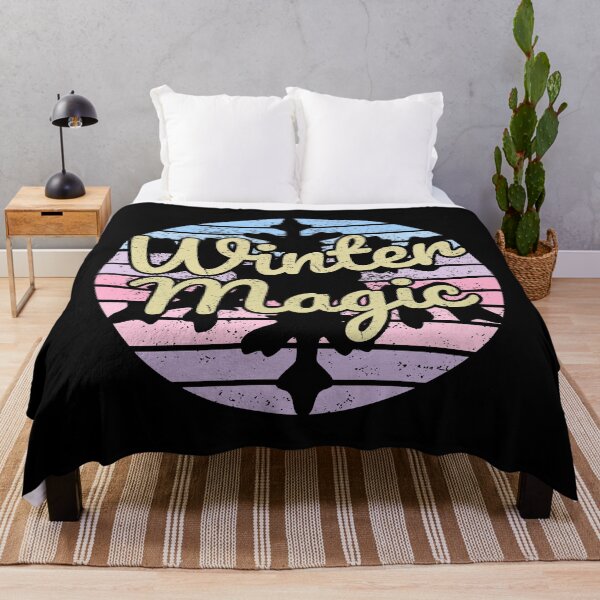 Item preview, Magia invernal: un copo de nieve pastel se arremolina en un sueño retro designed and sold by SplashTastic.