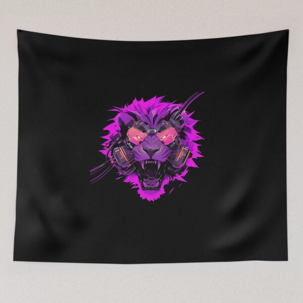 Artikelvorschau, Cyber Black Lion / / Schwarzer Löwe / / Cooles Tier / / Cyber-Tier / / Tierkunst / / Tierkrieger / / Niedliche Tierkunst / / Ästhetische Gaming-Aufkleber entworfen und verkauft von SMARTKIT DESIGNAGENCY.