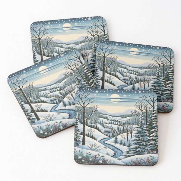 Item preview,  The village is covered with snow. Winter landscape. designed and sold by MagelliShop.