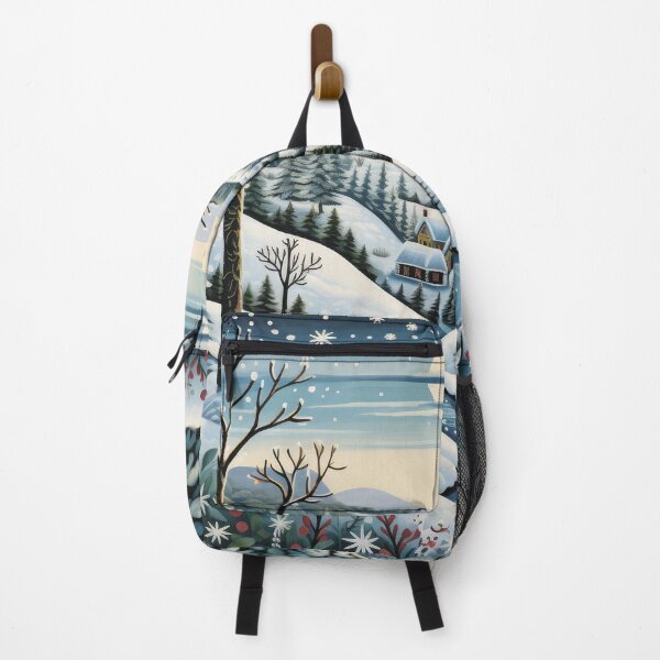 Item preview,  The village is covered with snow. Winter landscape. designed and sold by MagelliShop.
