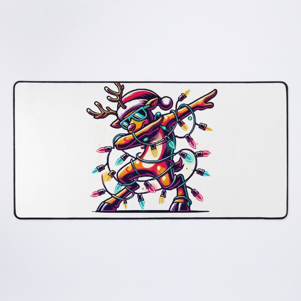 Item preview, Dabbing Reindeer Wrapped in Christmas Lights designed and sold by lubushop1.