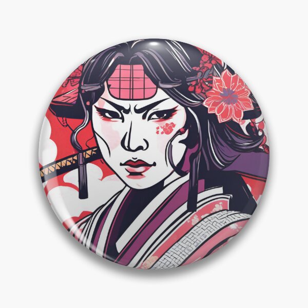 Item preview, Women Ancestral Japanese Samurai Drawn designed and sold by Gina-Rosa.