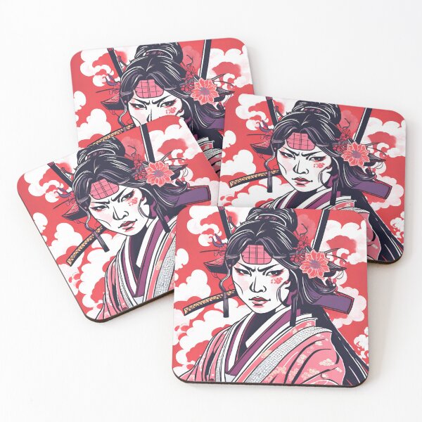 Item preview, Women Ancestral Japanese Samurai Drawn designed and sold by Gina-Rosa.