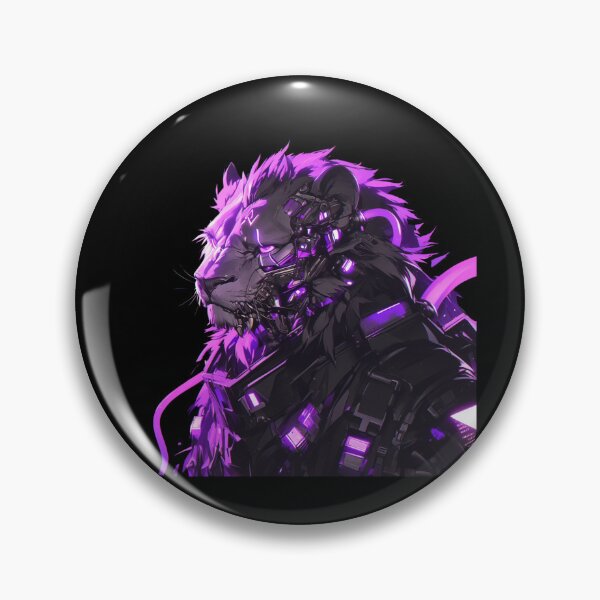 Item preview, Cyber Black Lion // Black Lion // Cool Animal // Cyber Animal // Animal Art // Animal Warrior // Animal Cute Art // Gaming Aesthetic stickers designed and sold by SMARTKIT  DESIGNAGENCY.
