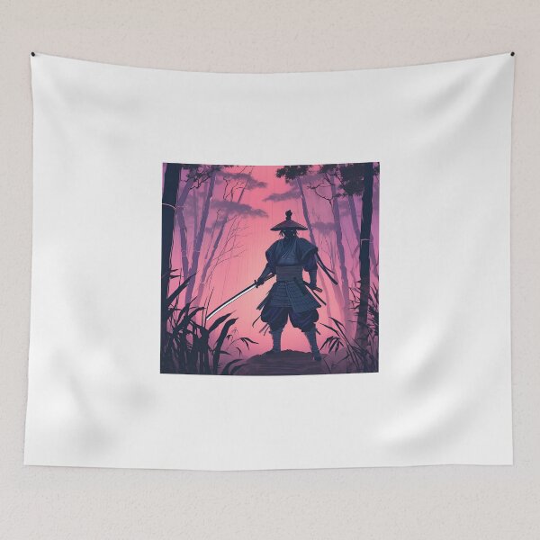Item preview, Dark Ancestral Japanese Samurai Drawn designed and sold by Gina-Rosa.