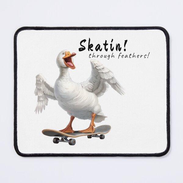 Item preview, Copy of Duck Goose n skateboard. Skating through feathers: designed and sold by Dominika Farkašová.