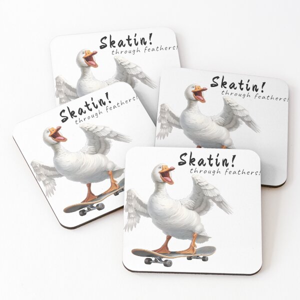 Item preview, Copy of Duck Goose n skateboard. Skating through feathers: designed and sold by Dominika Farkašová.