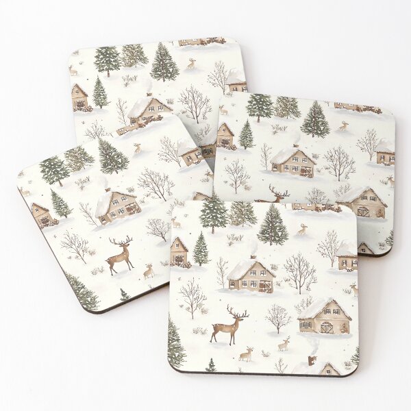 Item preview,  The village is covered with snow. Winter landscape. designed and sold by MagelliShop.