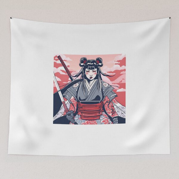 Item preview, Women Ancestral Japanese Samurai Drawn designed and sold by Gina-Rosa.