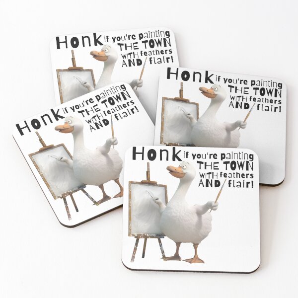 Item preview, Goose painting. Hont if you´re painting the town with feathers and flair designed and sold by Dominika Farkašová.