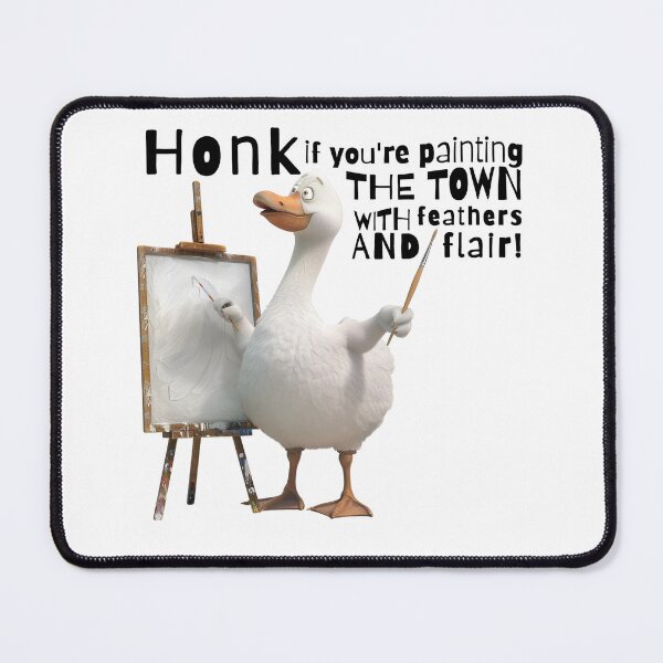 Item preview, Goose painting. Hont if you´re painting the town with feathers and flair designed and sold by Dominika Farkašová.