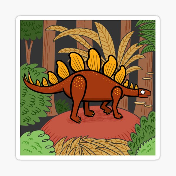 Item preview, Stegosaurus in the Forest designed and sold by kidshay.
