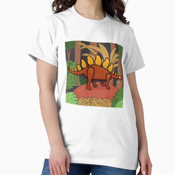 Aperçu de l'œuvre Stégosaure dans la forêt créée et vendue par kidshay.