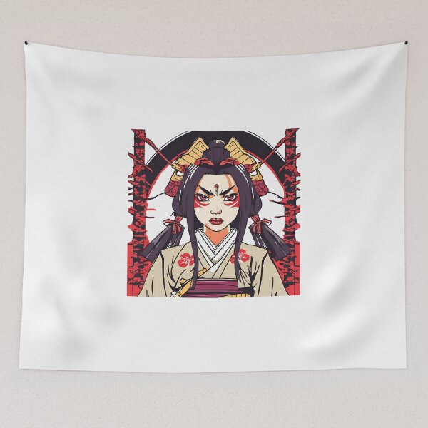 Item preview, Women Ancestral Japanese Samurai Drawn designed and sold by Gina-Rosa.