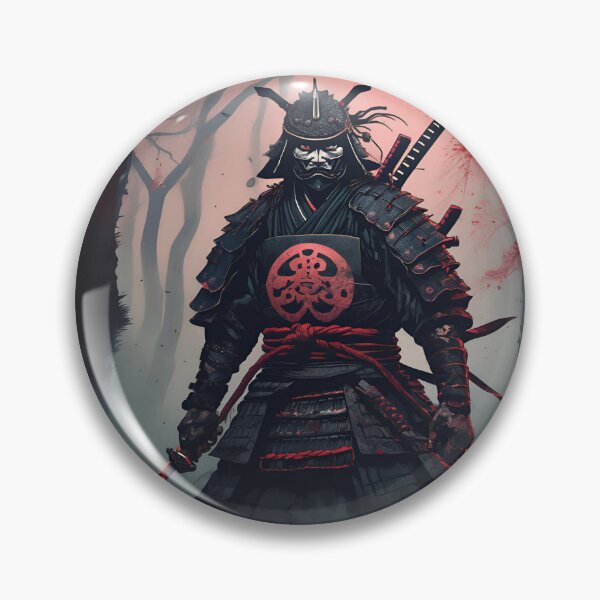 Item preview, Dark Ancestral Japanese Samurai Drawn designed and sold by Gina-Rosa.