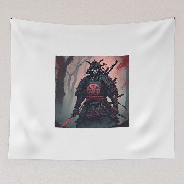 Item preview, Dark Ancestral Japanese Samurai Drawn designed and sold by Gina-Rosa.