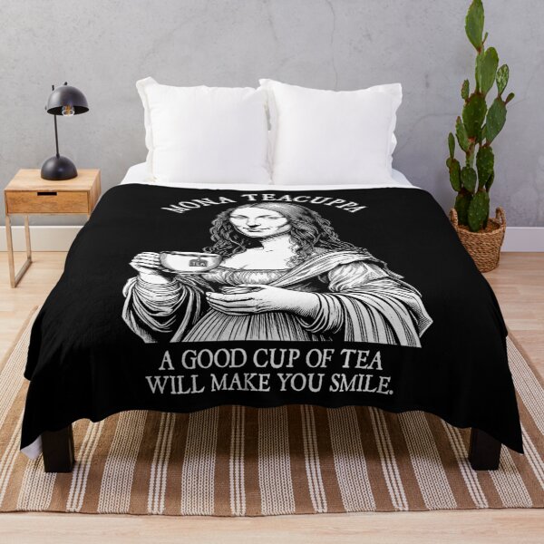 Item preview, Tea Lovers Funny Mona Lisa Teacuppa Tea Drinker Smile designed and sold by GrandeDuc.